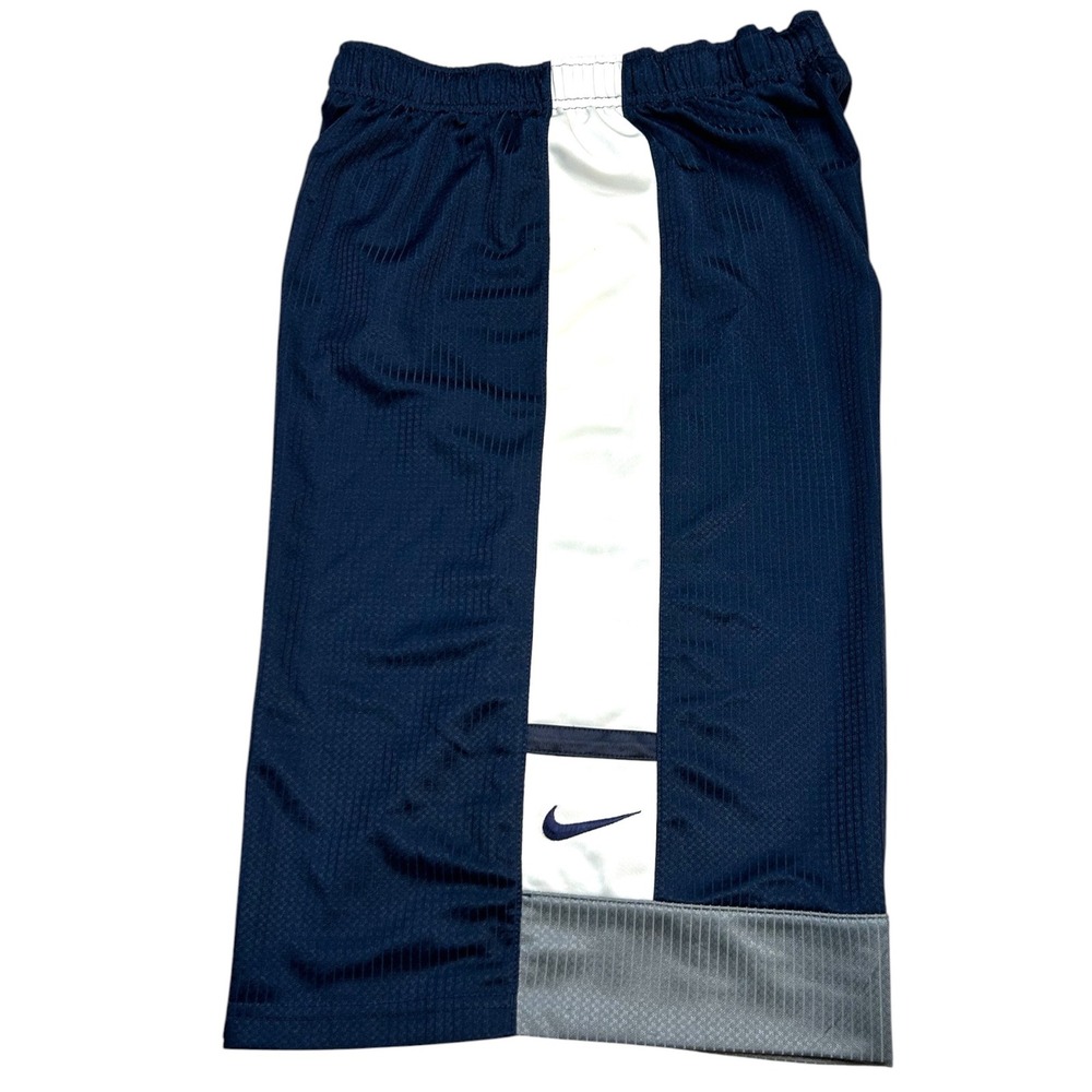 Vintage Nike Basketball Shorts Men XL Navy Blue White Mesh Athletic Swoosh Y2K - Picture 4 of 7